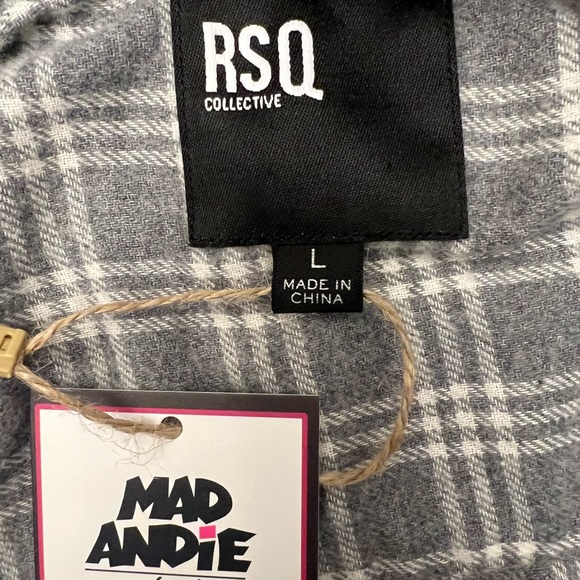 California “Beat State, Worst Governor” One-of-a-Kind RSQ Collective Flannel - L - Picture 4 of 4